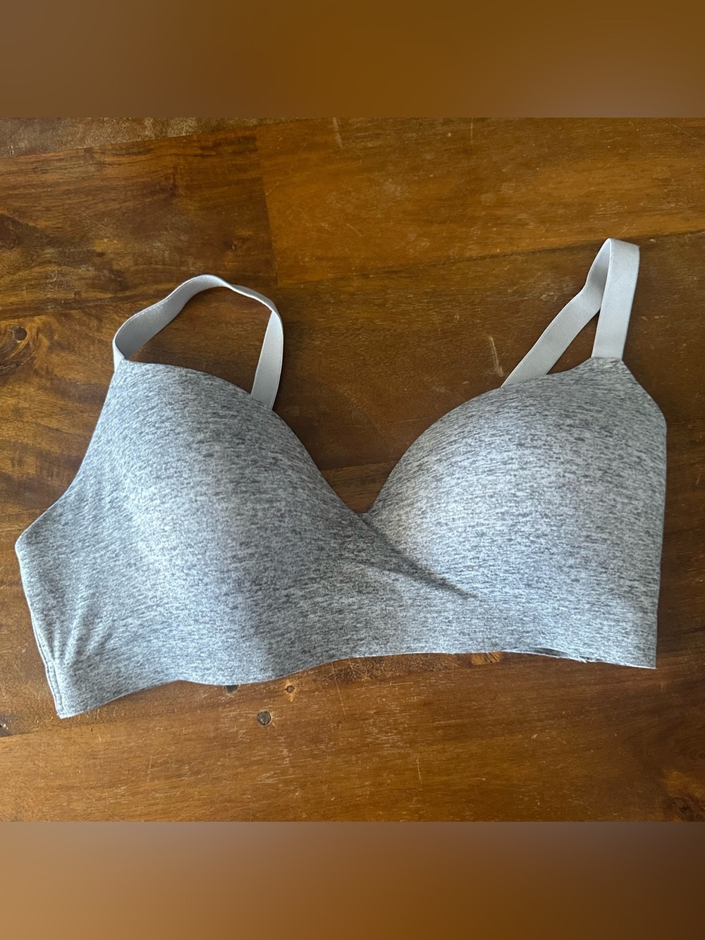 Soma Enbliss Wireless Heather Gray Seamless Molded-Cup Bra 36D